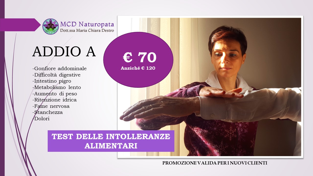 test intolleranze alimentari